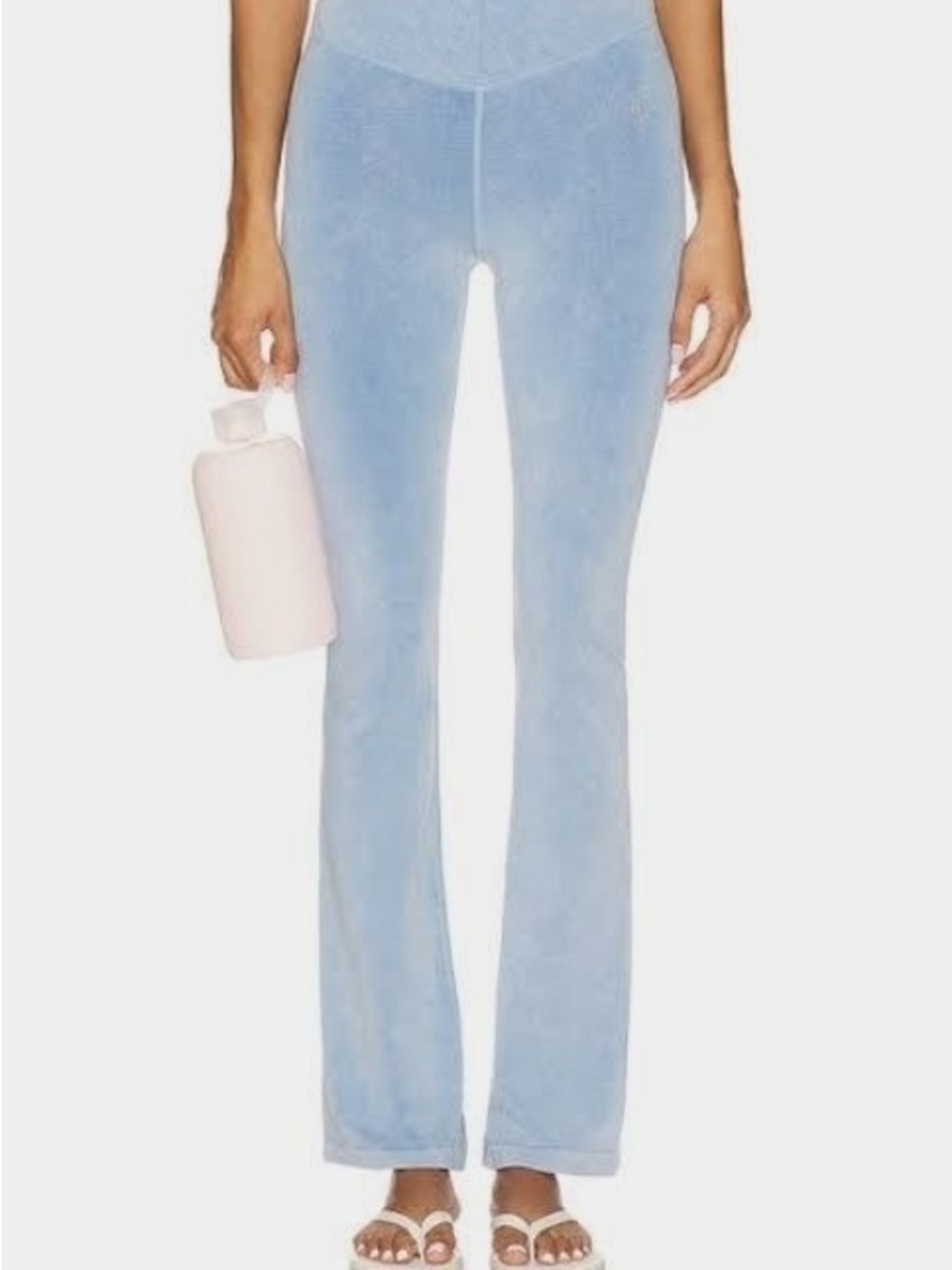 NWT Free People FP Movement Go To Smooth Flare Leggings Washed Denim Blue XS/S